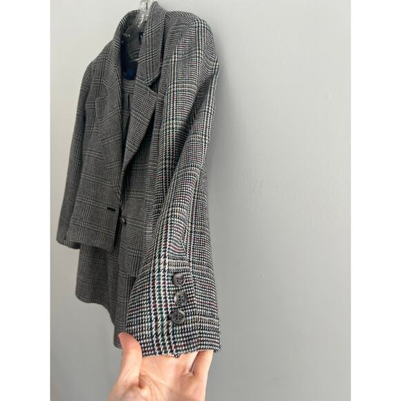 Vintage E.H.Woods Two Piece Skirt Suit Brown Tweed Wool Blend Size 10 JL - Picture 3 of 8